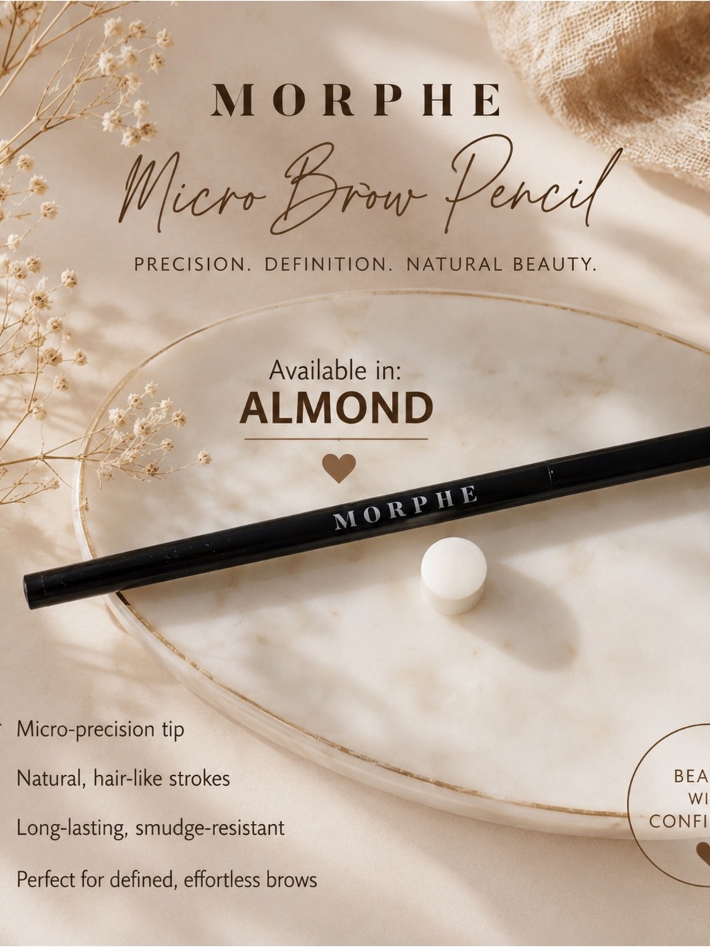 5/25 ✨✨ Morphe Micro Brow Pencil — Almond